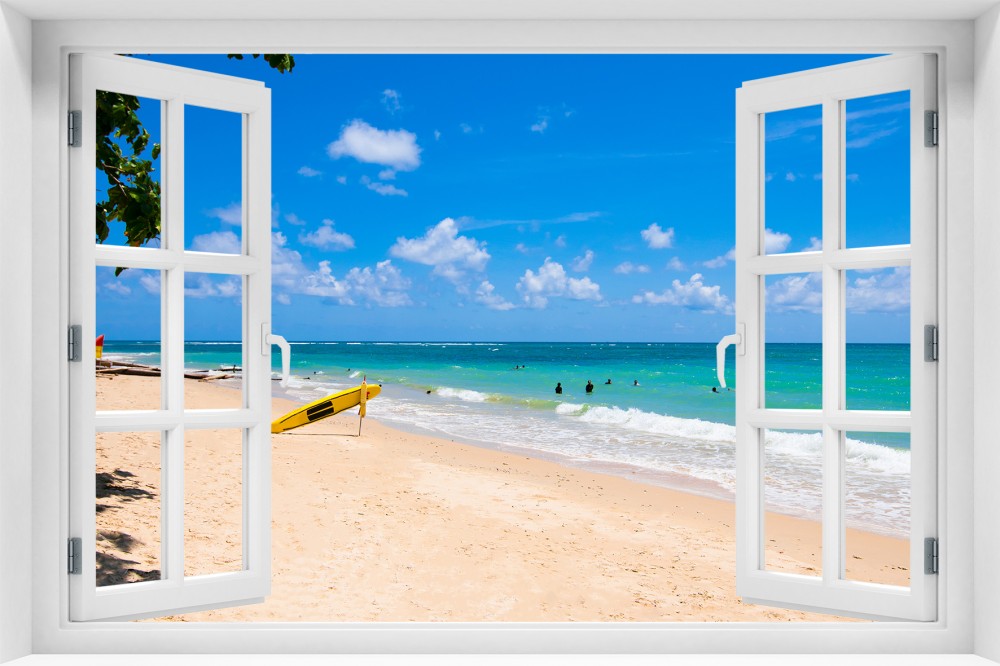 Plaża  p004-okno